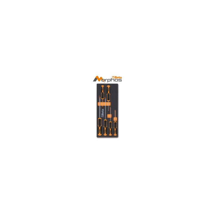 Beta M180MH Vassoio morbido in EVA giraviti Morphos per viti lama piatta e Phillips® 024500181