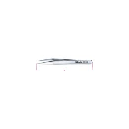 Beta 999D Pinzetta a molla antiacido antimagnetica a punte finissime angolate in acciaio inossidabile 009990021