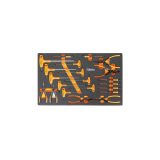 Beta M62 Vassoio morbido in EVA con assortimento chiavi esagonali, pinze per anelli ed elettrotecnica 024500875