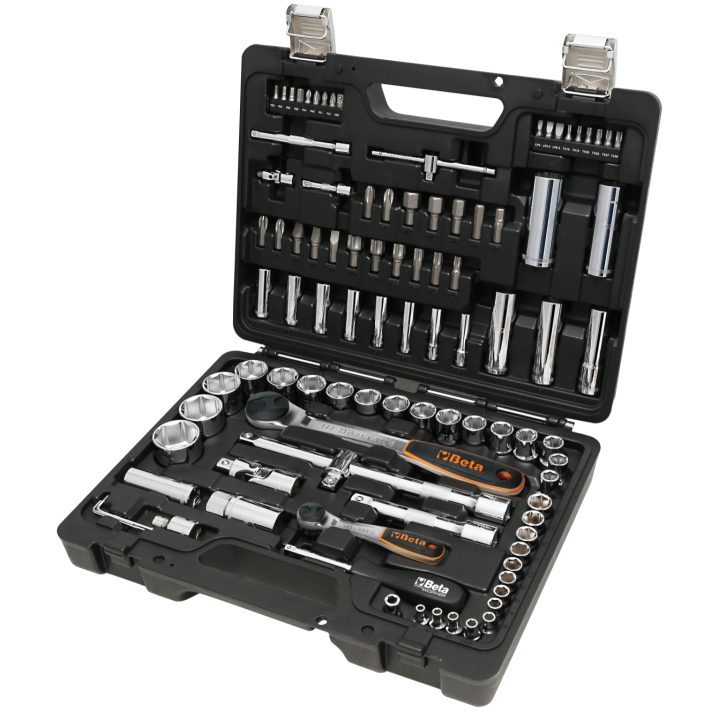 Beta BW 903E/C98 Assortimento di 45 chiavi a bussola esagonali, 35 inserti per avvitatori, 4 chiavi maschio esagonali piegate e
