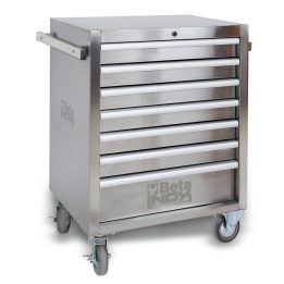 Beta C04TSS/7 Cassettiera mobile con sette cassetti in acciaio inossidabile con ruote antitraccia 024003077