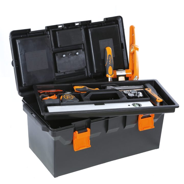 Beta CP15L Cestello modello lungo in materiale plastico con contenitore e vaschette portaminuterie, vuoto 021150202