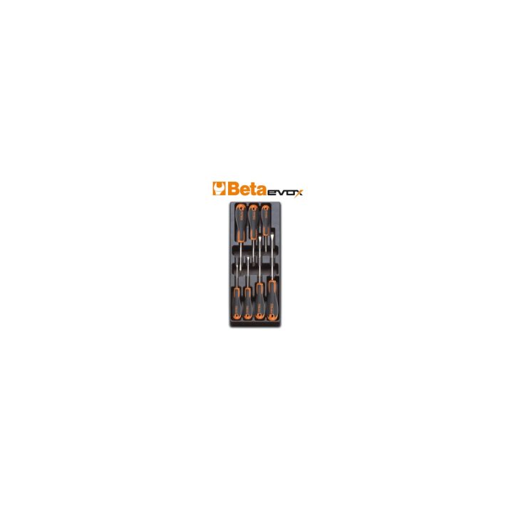 Beta T221 Termoformato rigido in ABS giravite Beta Evox per viti lama piatta e Phillips® 024240221