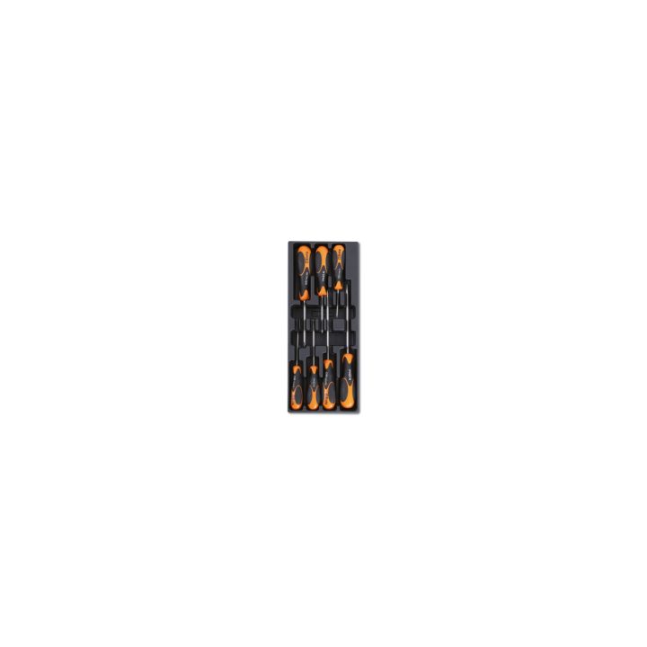 Beta T228 Termoformato rigido in ABS giraviti Beta Inox per viti lama piatta e Phillips® 024240228