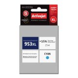 Activejet AH-953CRX ink for HP printer HP 953XL F6U16AE replacement Premium 25 ml cyan