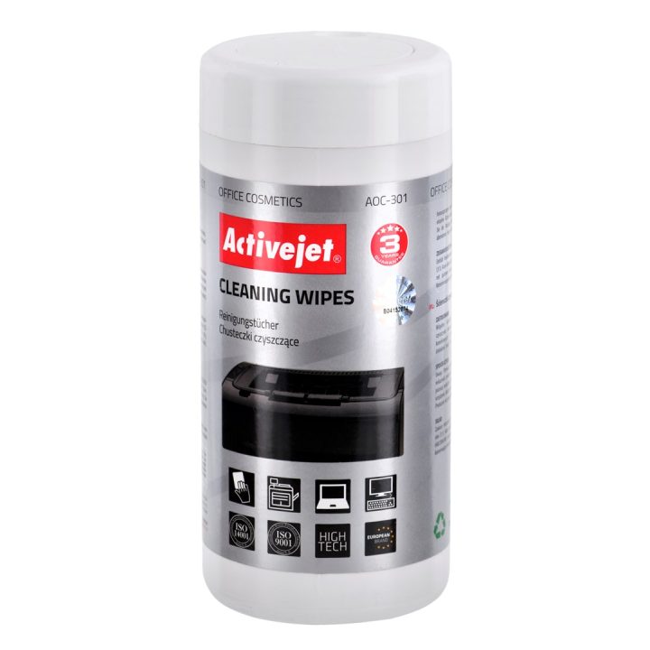 Activejet AOC-301 Universal cleaning wipes 100 pcs.