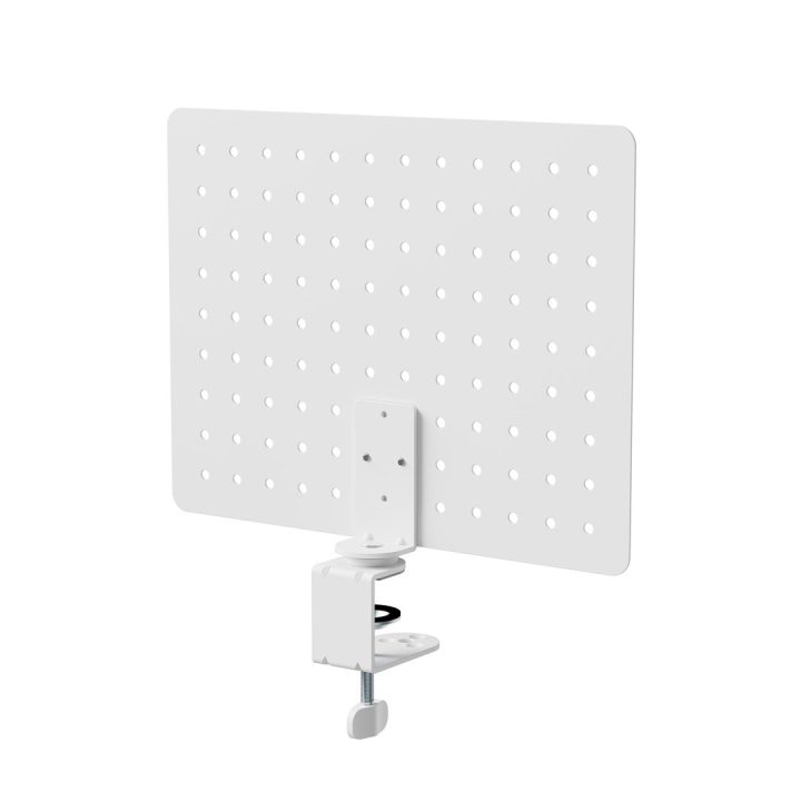 Activejet APB-002W desk organiser – rotating perforated board grey and white
