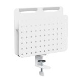 Activejet APB-006W desk organiser – rotating perforated board with vertical organiser grey and white