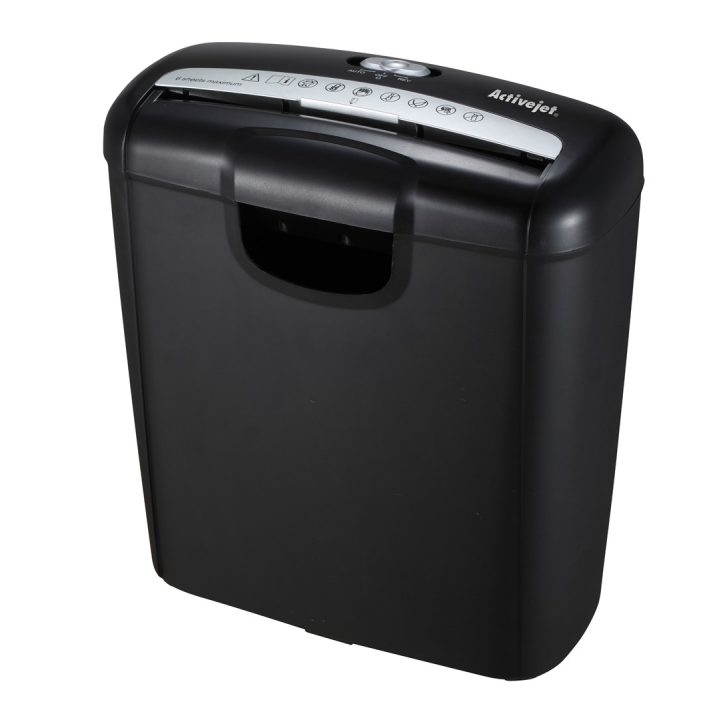 Activejet ASH-0601S shredder P-2 10 l 6 mm strip 6 sheets black.