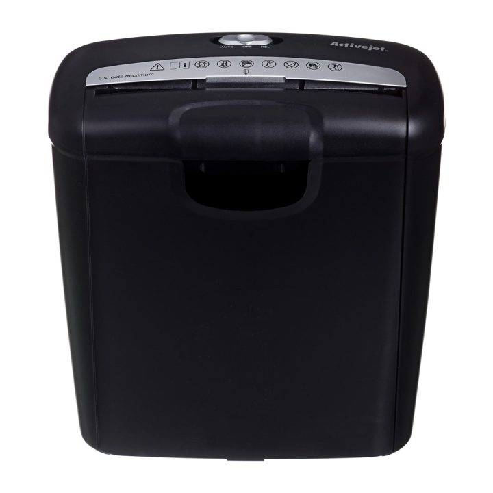 Activejet ASH-0601S shredder P-2 10 l 6 mm strip 6 sheets black.
