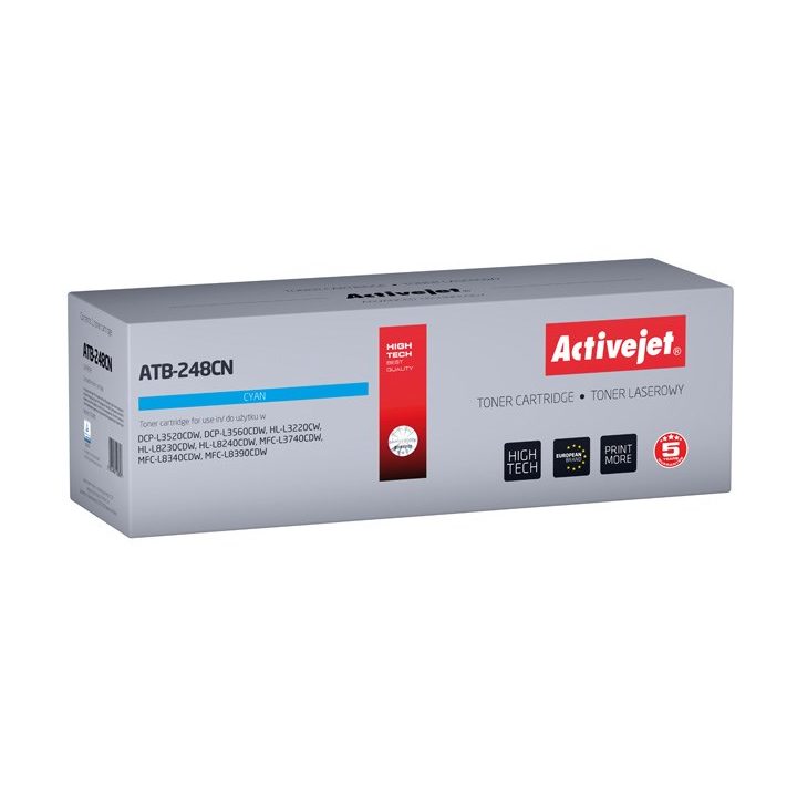 Activejet ATB-248CN Toner (Replacement for Brother TN248C Supreme 1000 pages cyan)