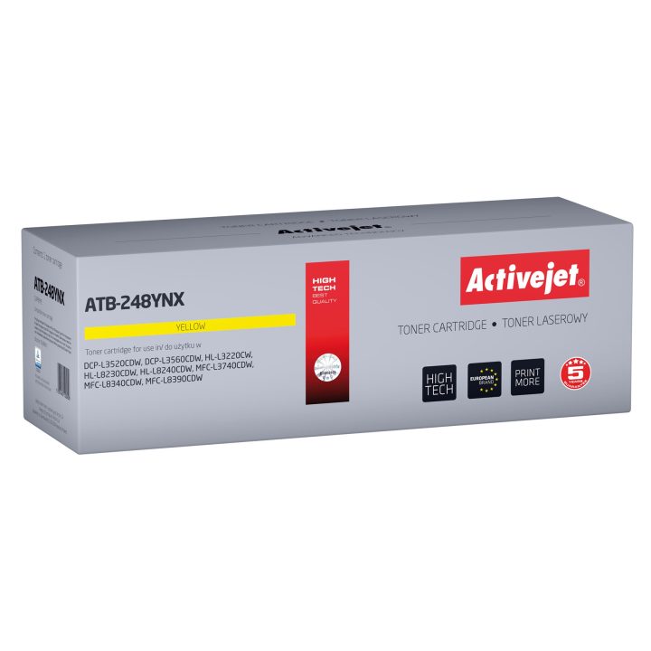 Activejet ATB-248YNX Toner for Brother printers Replacement Brother TN248XLY Supreme 2300 pages yellow)