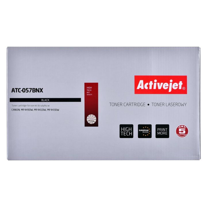 Activejet ATC-057BNX Toner (replacement for Canon CRG-057HBK CRG-057H Supreme 10000 pages black) WITH CHIP