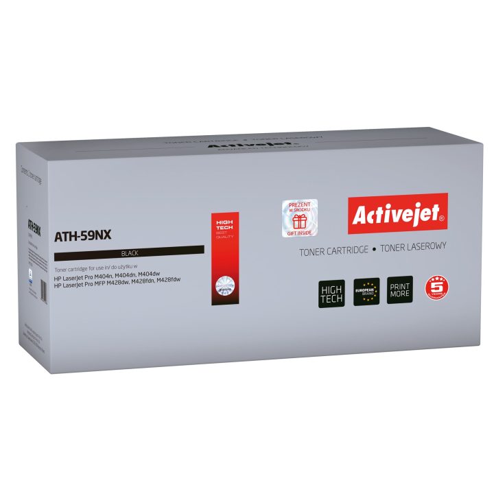 Activejet ATH 59NX Toner (replacement HP 59X HP59X CF259X W9024MC Supreme 11.500 pages black) With chip