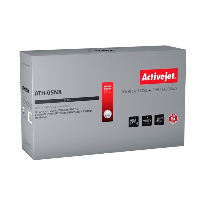 Activejet ATH-05NX Toner (replacement for HP 05X HP CE505X Canon CRG-719H Supreme 6500 pages black)