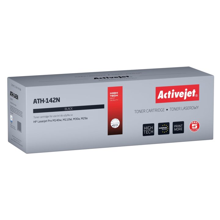 Activejet ATH-142N toner for HP printer Replacement HP 142A HP142A W1420A Supreme 950 pages black with chip