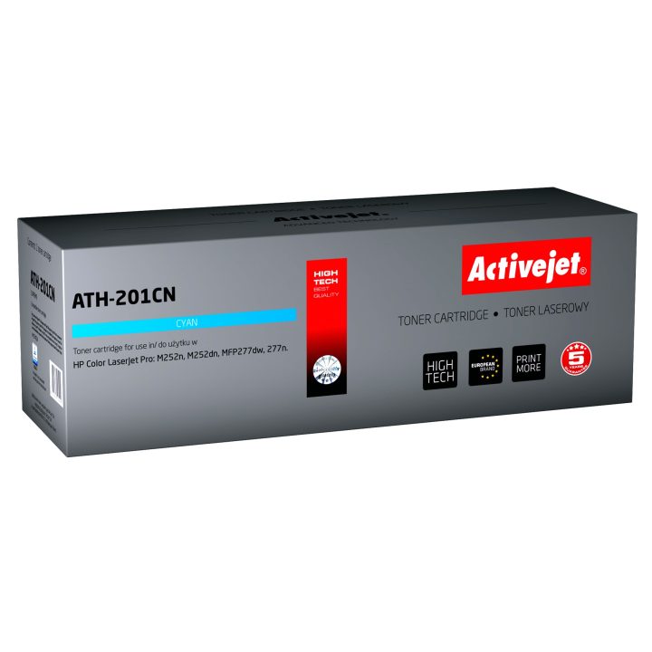 Activejet ATH-201CN toner for HP printer HP 201A CF401A CRG045 replacement Supreme 1400 pages cyan