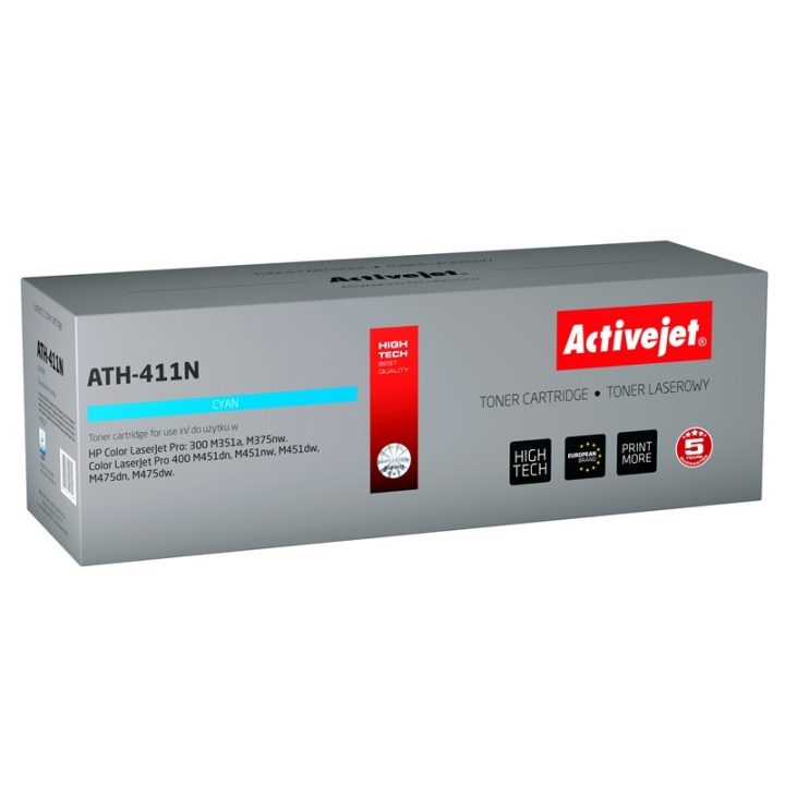 Activejet ATH-411N Toner (replacement for HP 305A CE411A Supreme 2600 pages cyan)