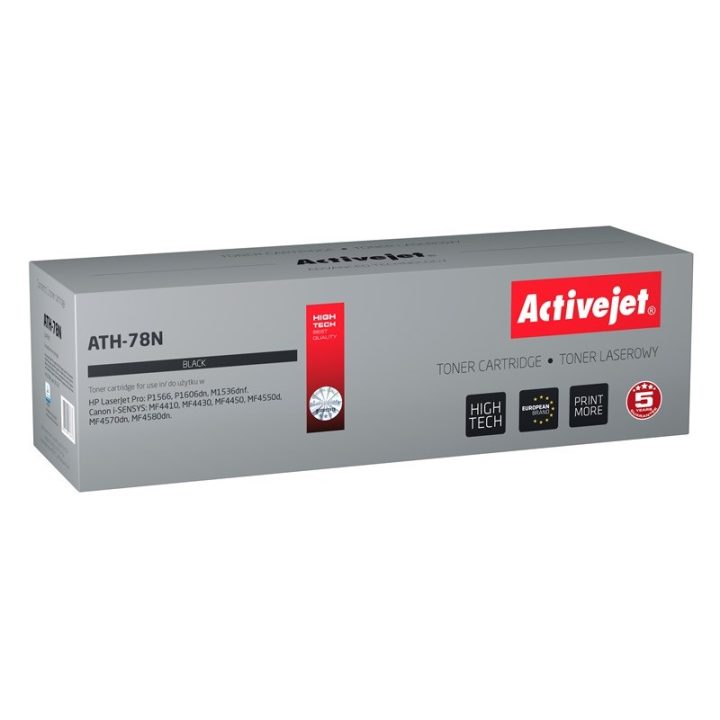 Activejet ATH-78N Toner (replacement for HP 78A CE278A Canon CRG-728 Supreme 2100 pages black)