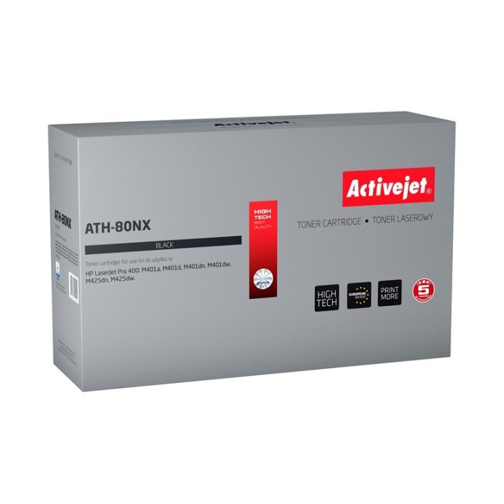 Activejet ATH-80NX Toner (replacement for HP 80X CF280X Supreme 6 900 pages black)