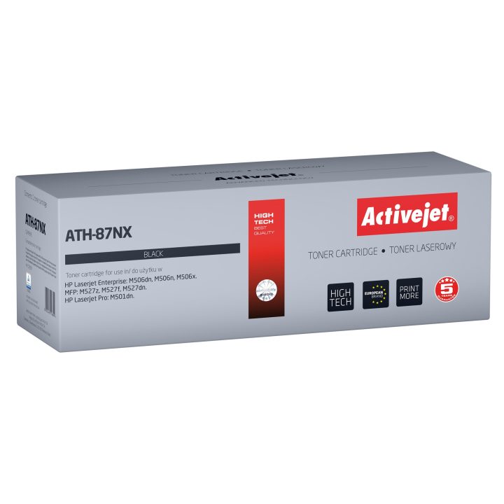 Activejet ATH-87NX toner (replacement for HP 87X CF287X Supreme 18000 pages black)