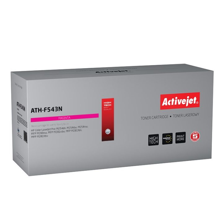 Activejet ATH-F543N toner (replacement for HP 203A HP203A CF543A CRG 054 M CRG054 Supreme 1300 pages magenta)