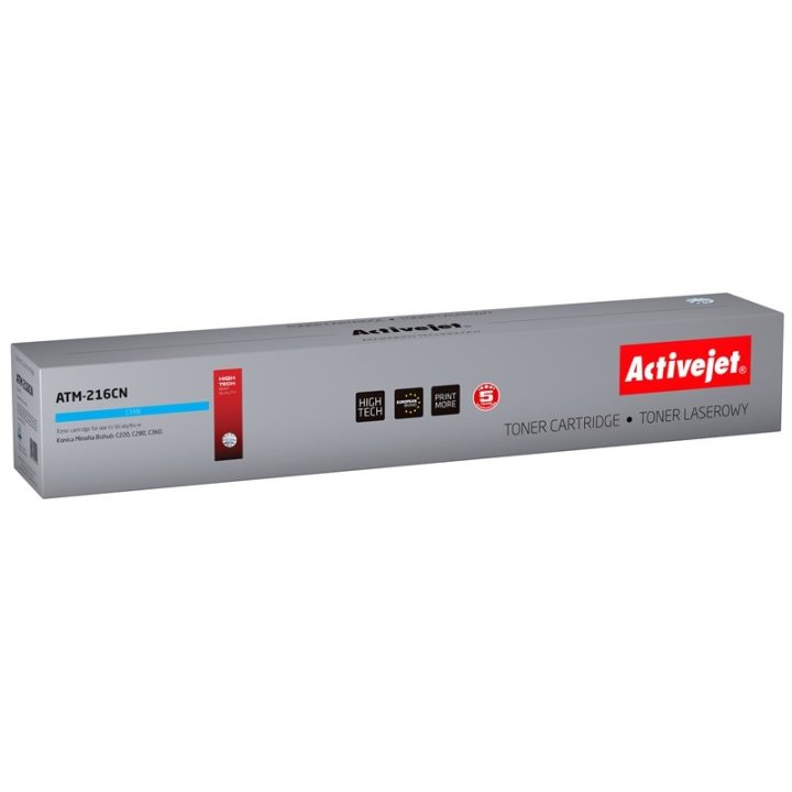 Activejet ATM-216CN toner for Konica Minolta printer Konica Minolta TN216C replacement Supreme 26000 pages cyan