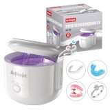 Activejet AUC-198 cordless ultrasonic UV cleaner. For dentures braces and jewelry white.