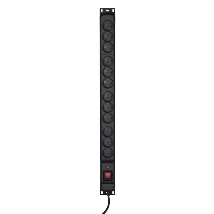 Activejet COMBO 12 socket power strip 1 5m black