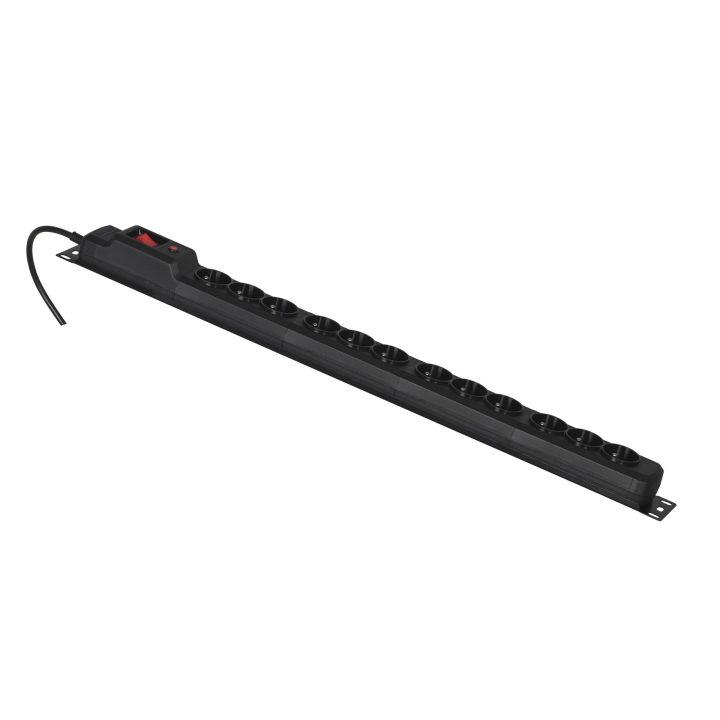 Activejet COMBO 12 socket power strip 1 5m black