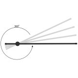 Activejet LED wall lamp AJE-HILTON Black NW