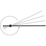 Activejet LED wall lamp AJE-HILTON Black NW