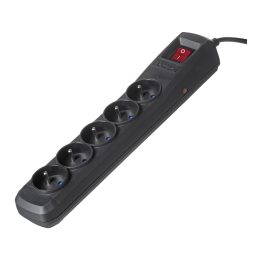 Activejet black power strip with cord ACJ COMBO 5G 1 5M/BEZP.AUTO/CZ