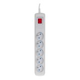 Activejet grey power strip with cord ACJ COMBO 5G/1 5M/BEZP. AUT/S