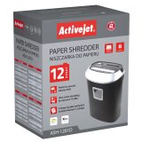 Shredder Activejet ASH-1201D P-3 25 l 5x38 mm shreds black and silver.