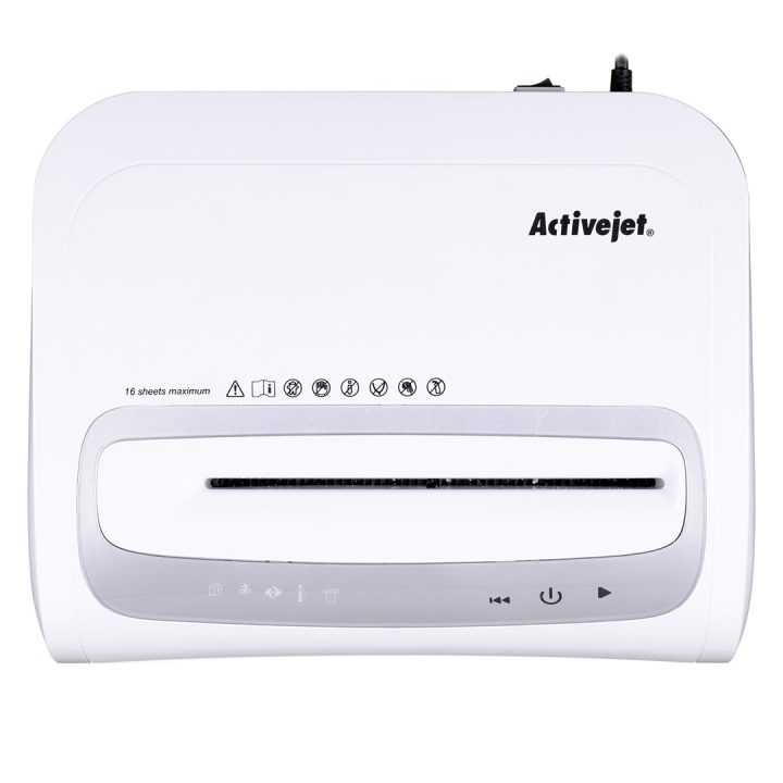 Shredder Activejet ASH-1602M P-5 28 l 2x14 mm shreds white