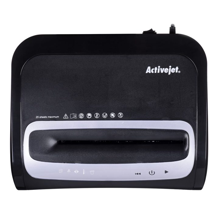 Shredder Activejet ASH-2502C P-4 28 l shreds 4x40 mm black