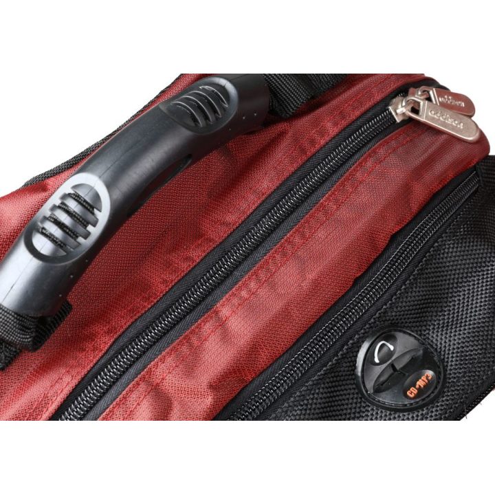 Addison 311015 notebook case 39.6 cm (15.6 ) Backpack Black Burgundy