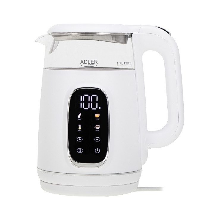 ADLER AD 1305 electric kettle white/silver