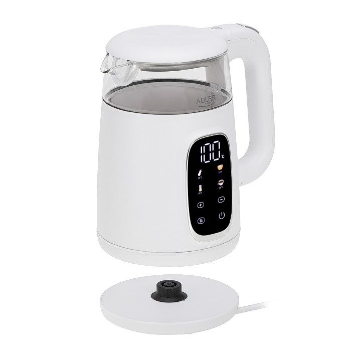 ADLER AD 1305 electric kettle white/silver