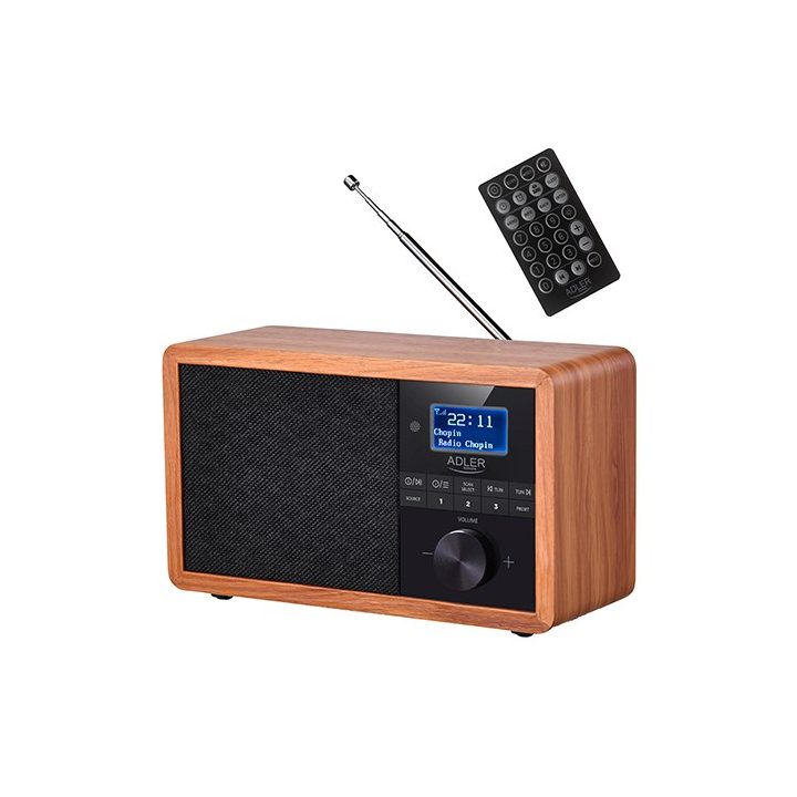 Adler AD 1184 radio Portable Digital Black Wood