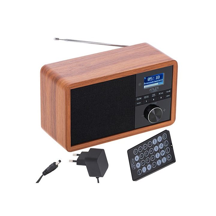 Adler AD 1184 radio Portable Digital Black Wood