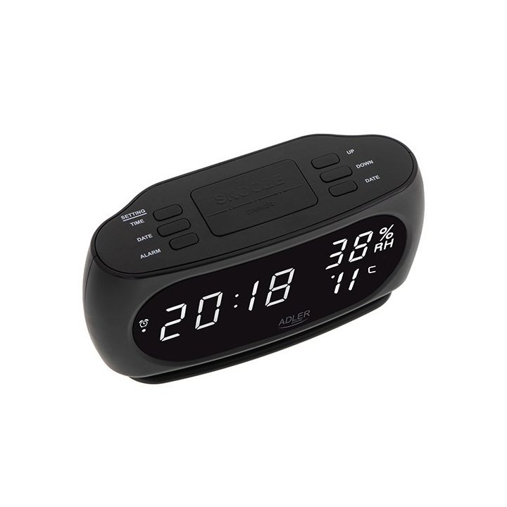 Adler AD 1186 alarm clock Digital alarm clock Black