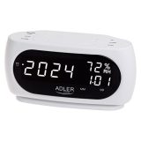 Adler AD 1186W alarm clock Digital alarm clock Black White