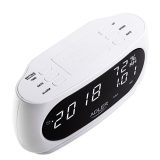 Adler AD 1186W alarm clock Digital alarm clock Black White