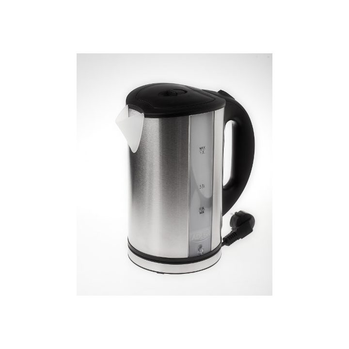 Adler AD 1216 electric kettle 1.7 L Black Silver 2200 W