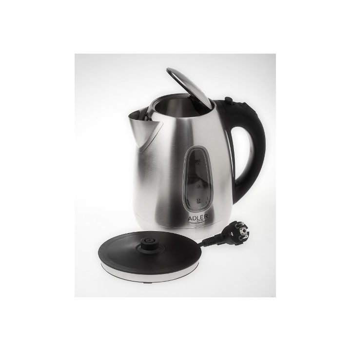 Adler AD 1223 electric kettle 1.7 L Black Stainless steel 2200 W