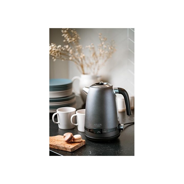 Adler AD 1295 Steel kettle 1.7 l Satin grey