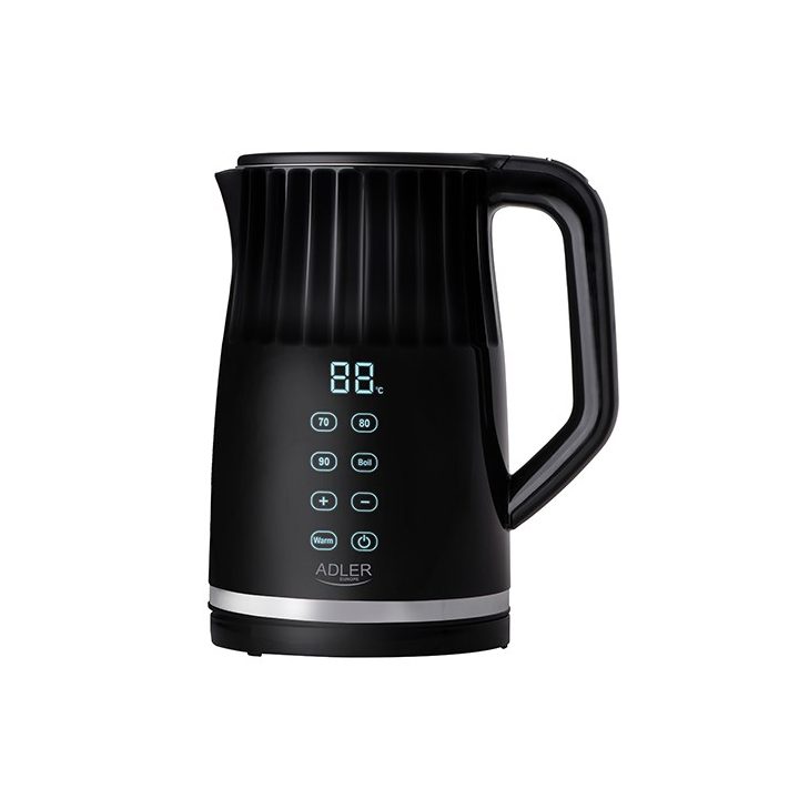 Adler AD 1350 1.7L temperature-controlled LED electric kettle Black