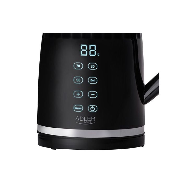Adler AD 1350 1.7L temperature-controlled LED electric kettle Black